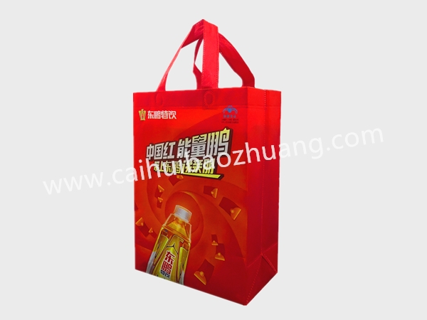 彩匯包裝 無紡布防潮防水手提袋  飲料手提袋